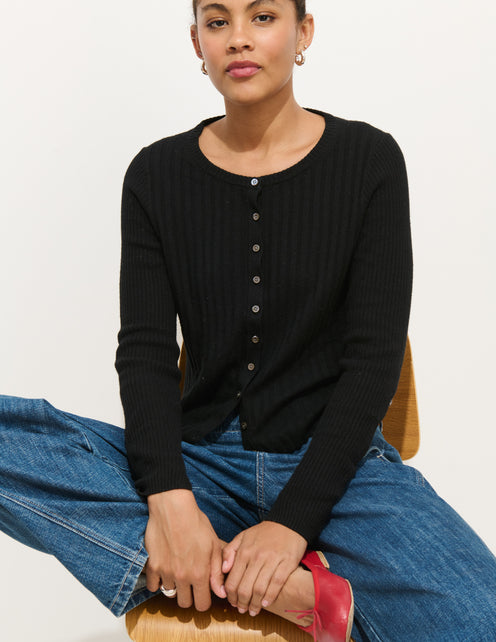 Kristin Ribbed Cardigan
