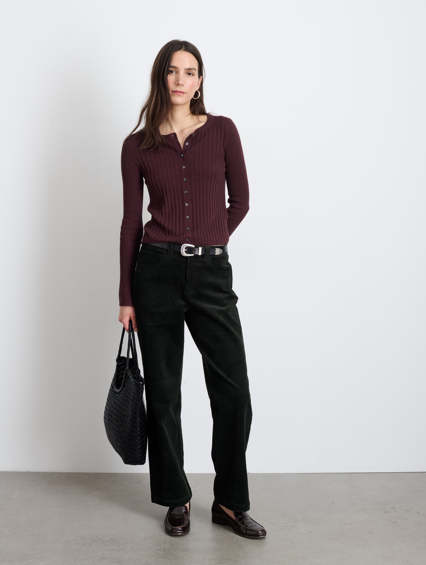 Kristin Ribbed Cardigan