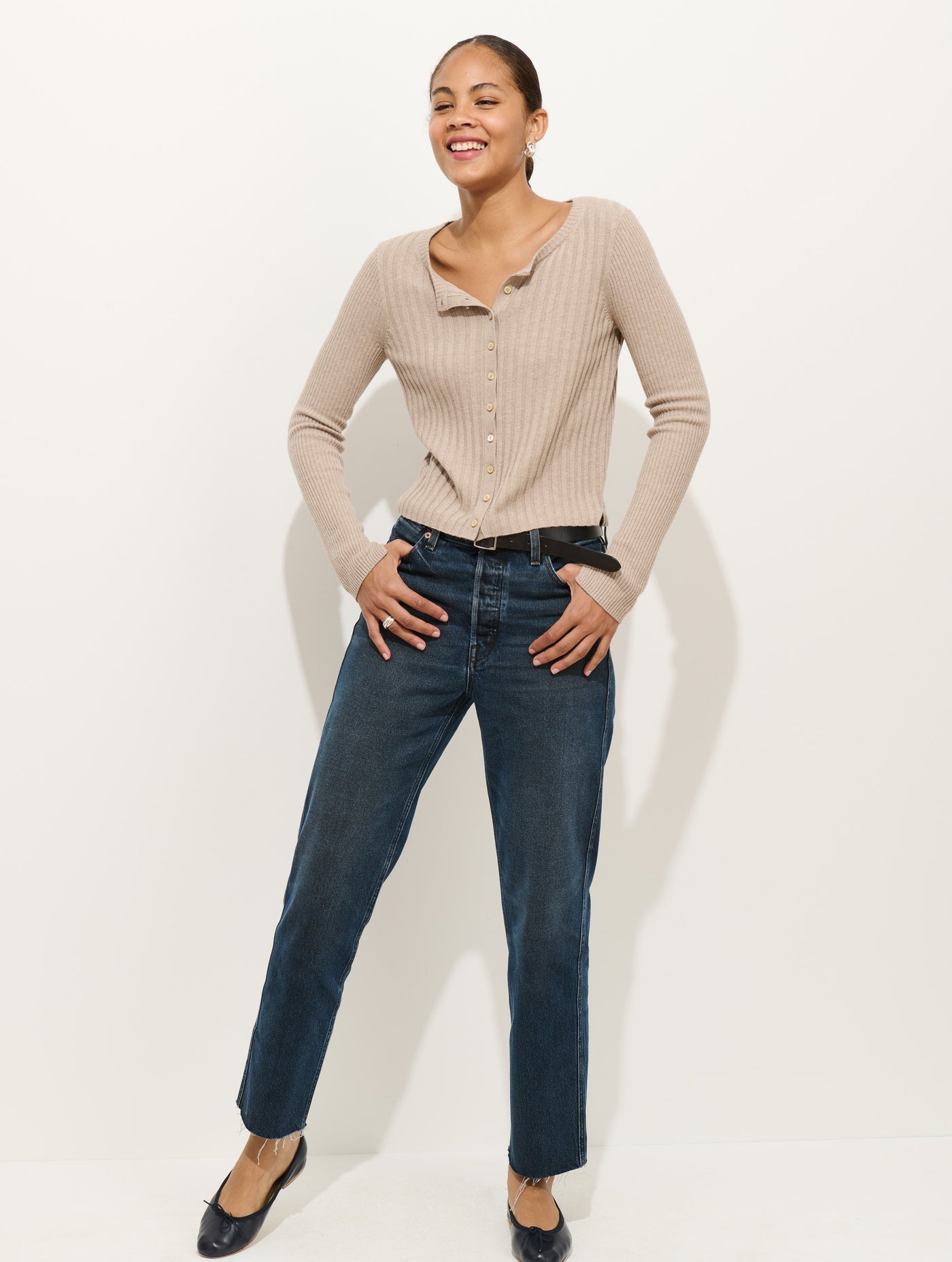 Kristin Ribbed Cardigan