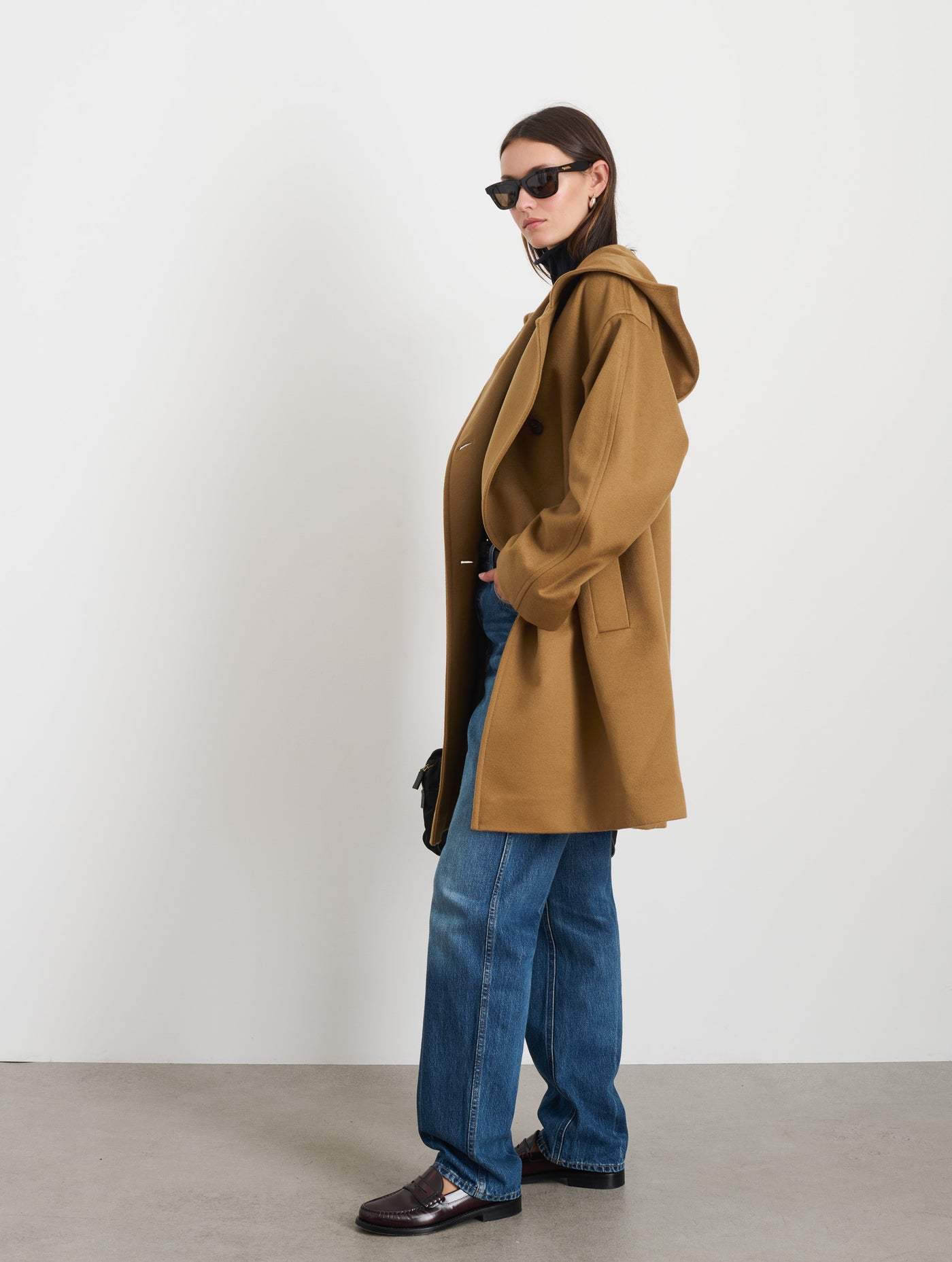 Double Breasted Coat In Cashmere