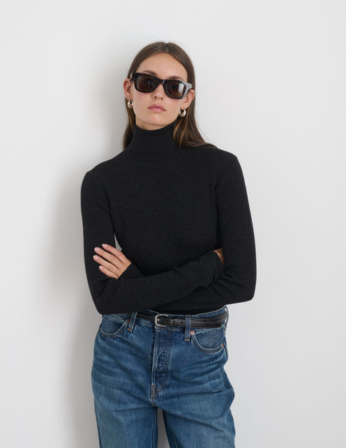 Emmaline Turtleneck In Merino Wool