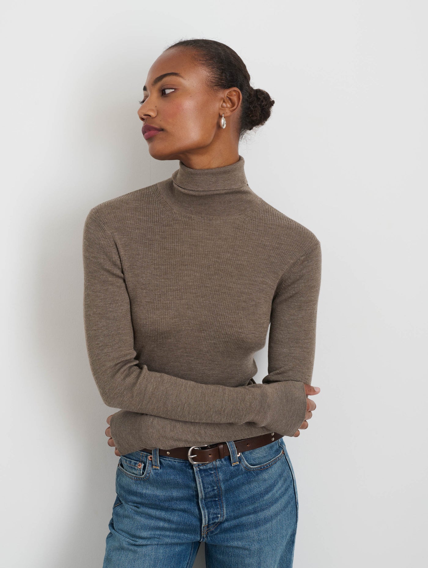 Emmaline Turtleneck In Merino Wool