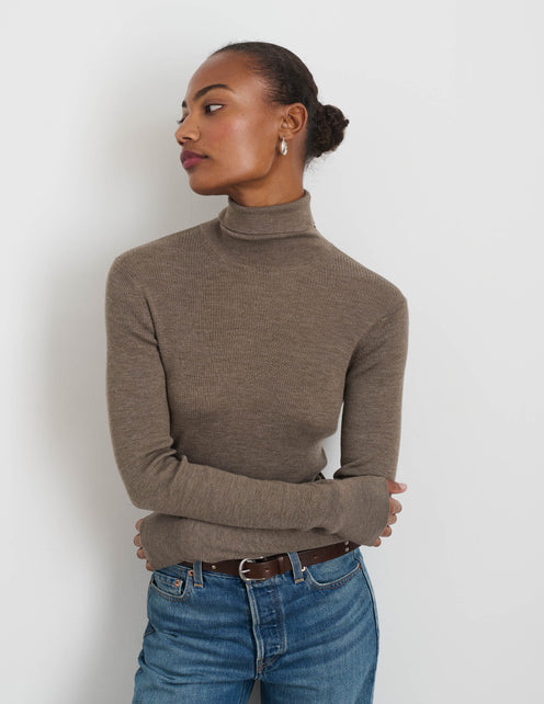 Emmaline Turtleneck In Merino Wool