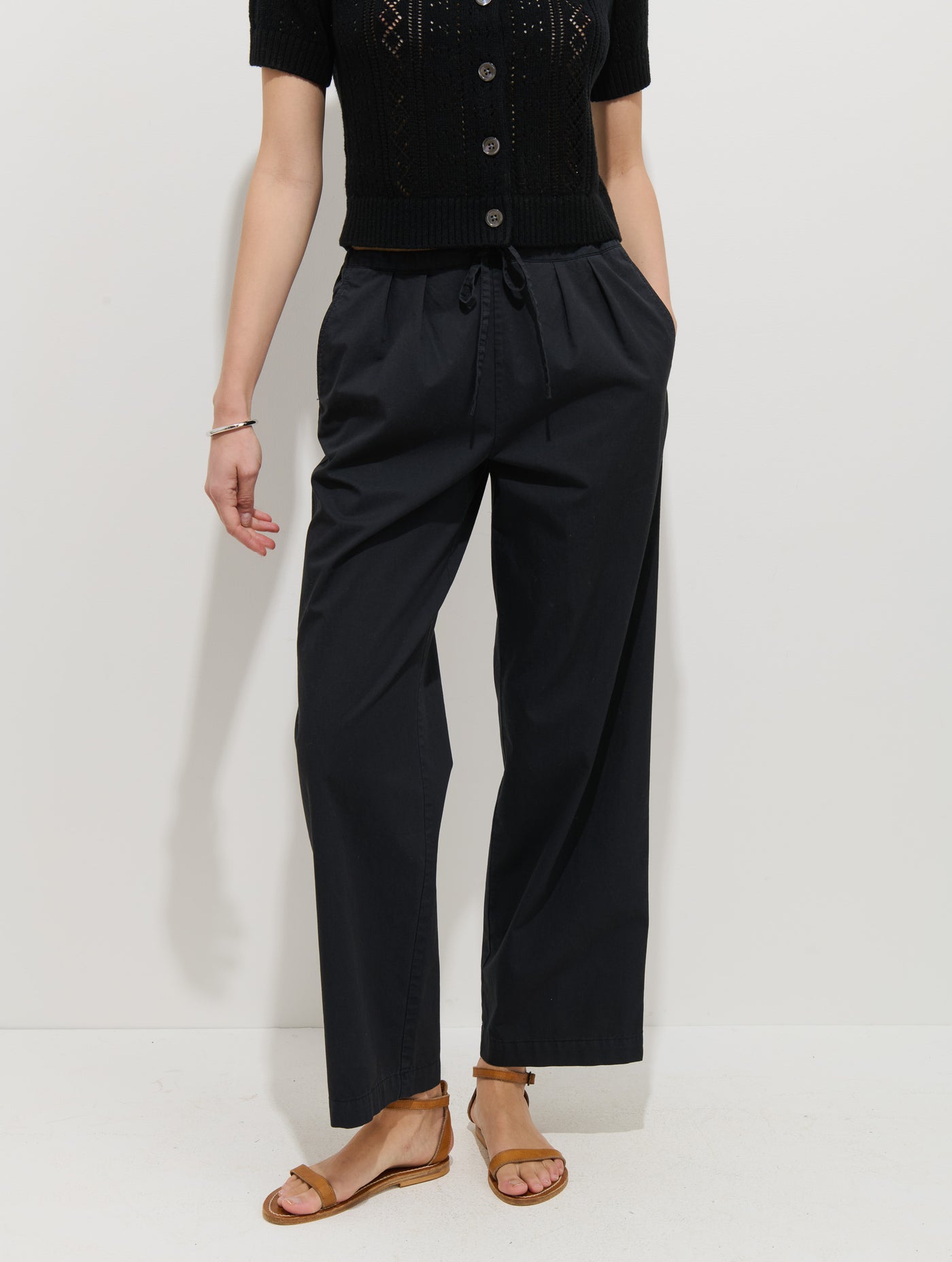 Hudson Pull On Pant In Cotton Twill
