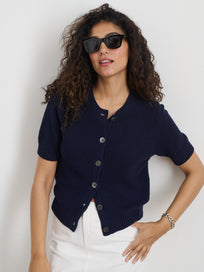 Elle Sweater In Cotton Linen