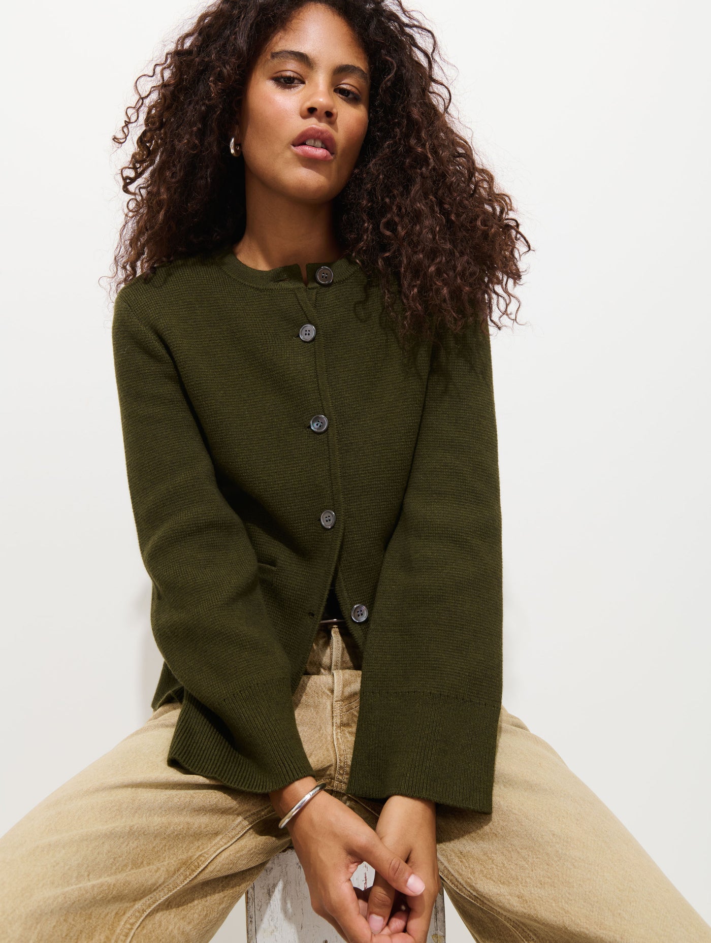 Provence Sweater Jacket In Cotton Cashmere