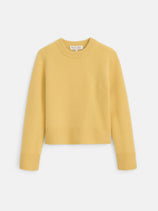 Michelle Crewneck Sweater In Cashmere In Acacia
