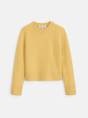 Michelle Crewneck Sweater In Cashmere In Acacia
