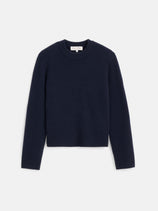Michelle Crewneck Sweater In Cashmere In Navy
