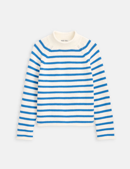 Eastport Striped Rollneck In Cotton