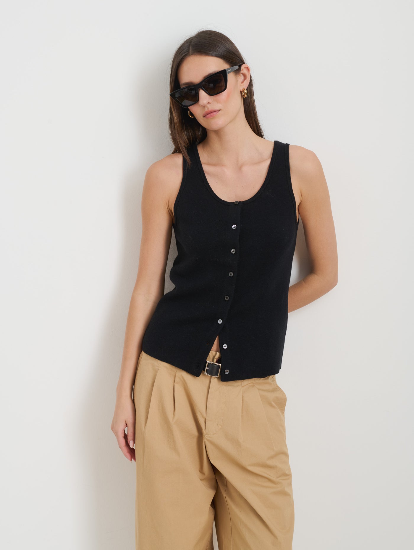 Louisa Vest In Cotton Cashmere