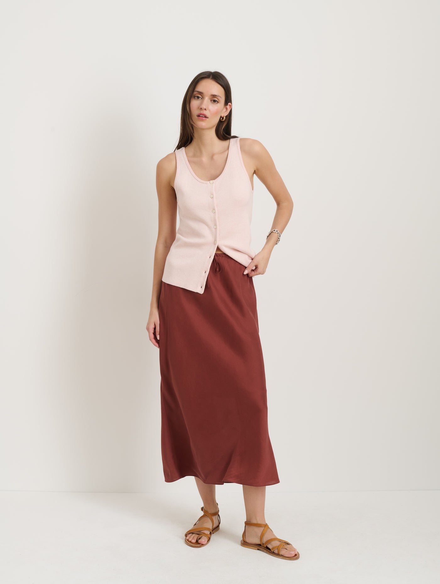 Louisa Vest In Cotton Cashmere