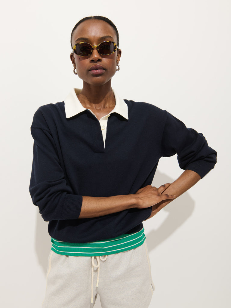 Bond St Polo In Cotton Cashmere from Alex Mill - $168