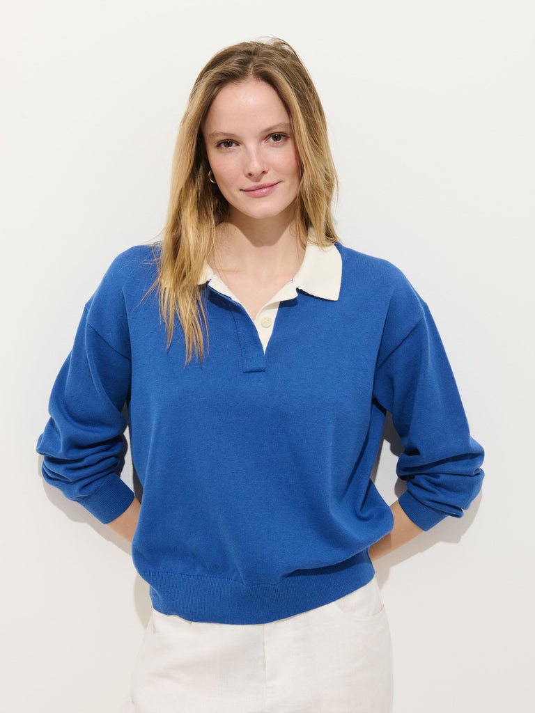 Bond St Polo In Cotton Cashmere from Alex Mill - $168