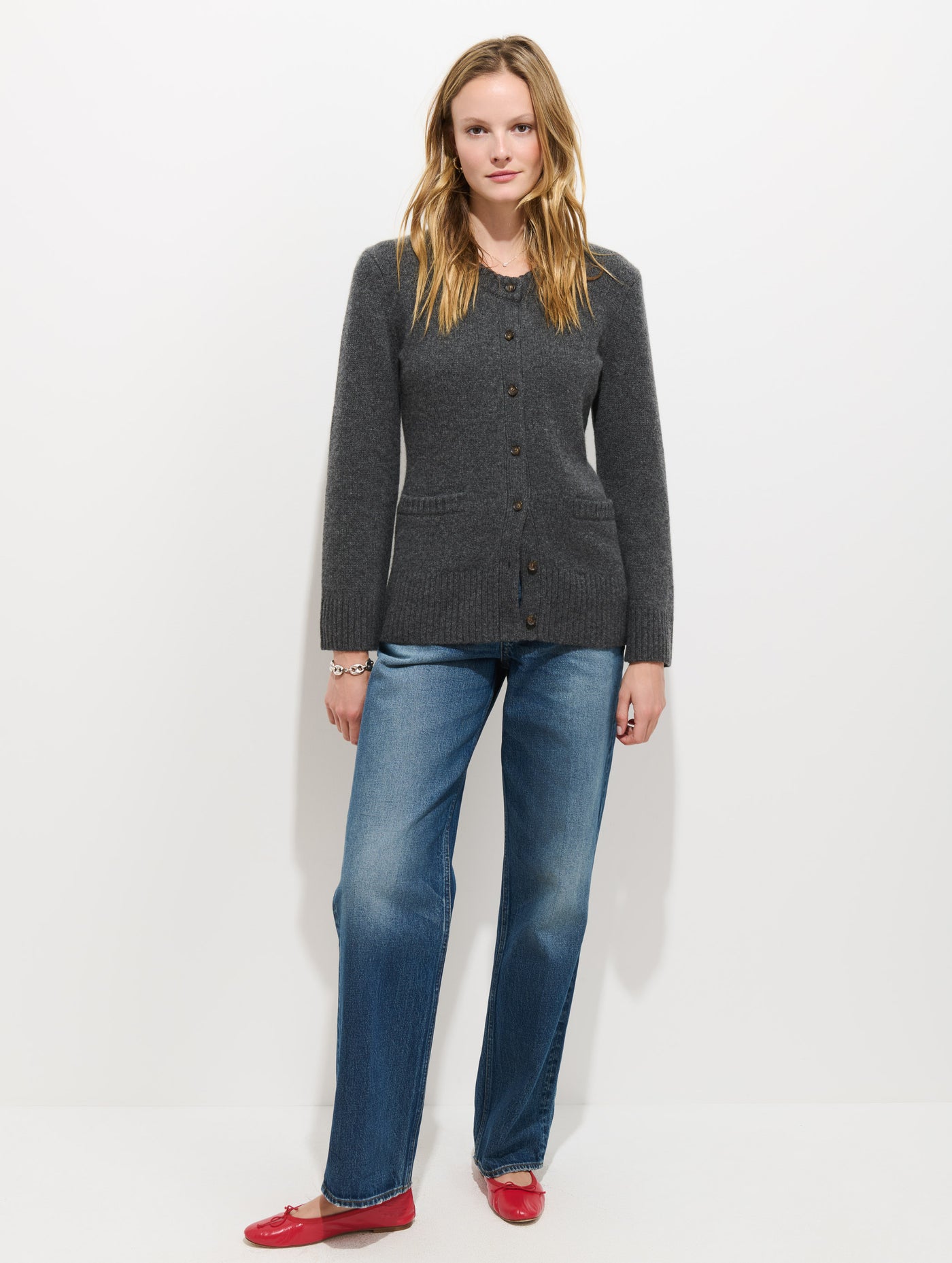 Bordeaux Cardigan in Cashmere
