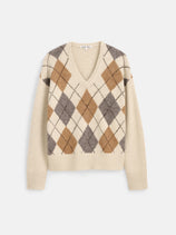 Campbell Argyle V-neck Sweater
