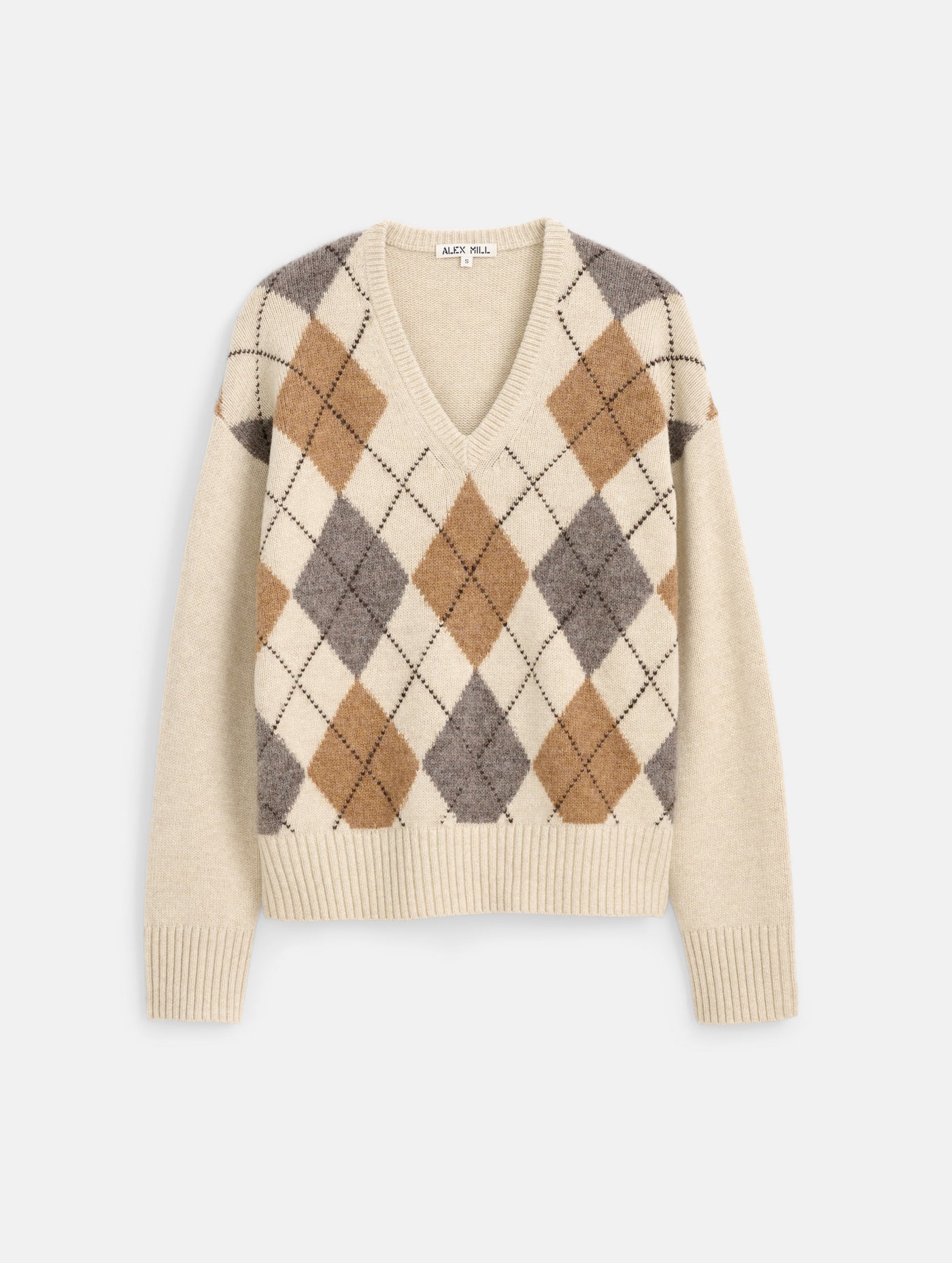Campbell Argyle V-neck Sweater