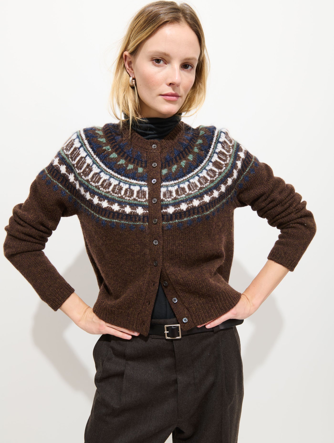 Charlotte Fairisle Sweater in Wool