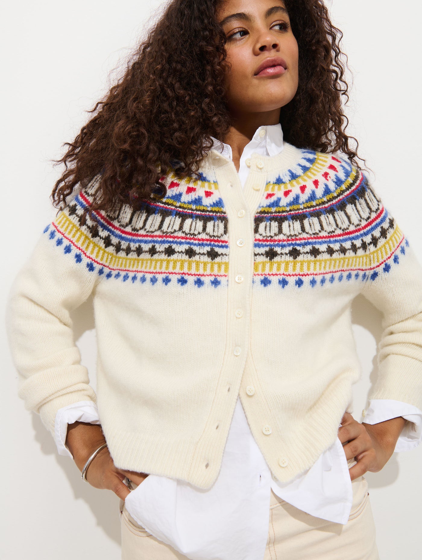 Charlotte Fairisle Sweater in Wool