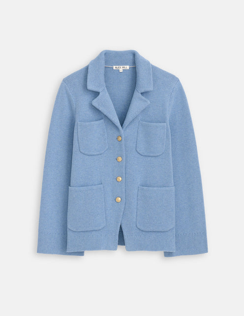 London Sweater Jacket In Cotton Cashmere