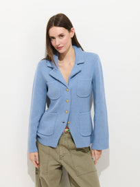 London Sweater Jacket In Cotton Cashmere