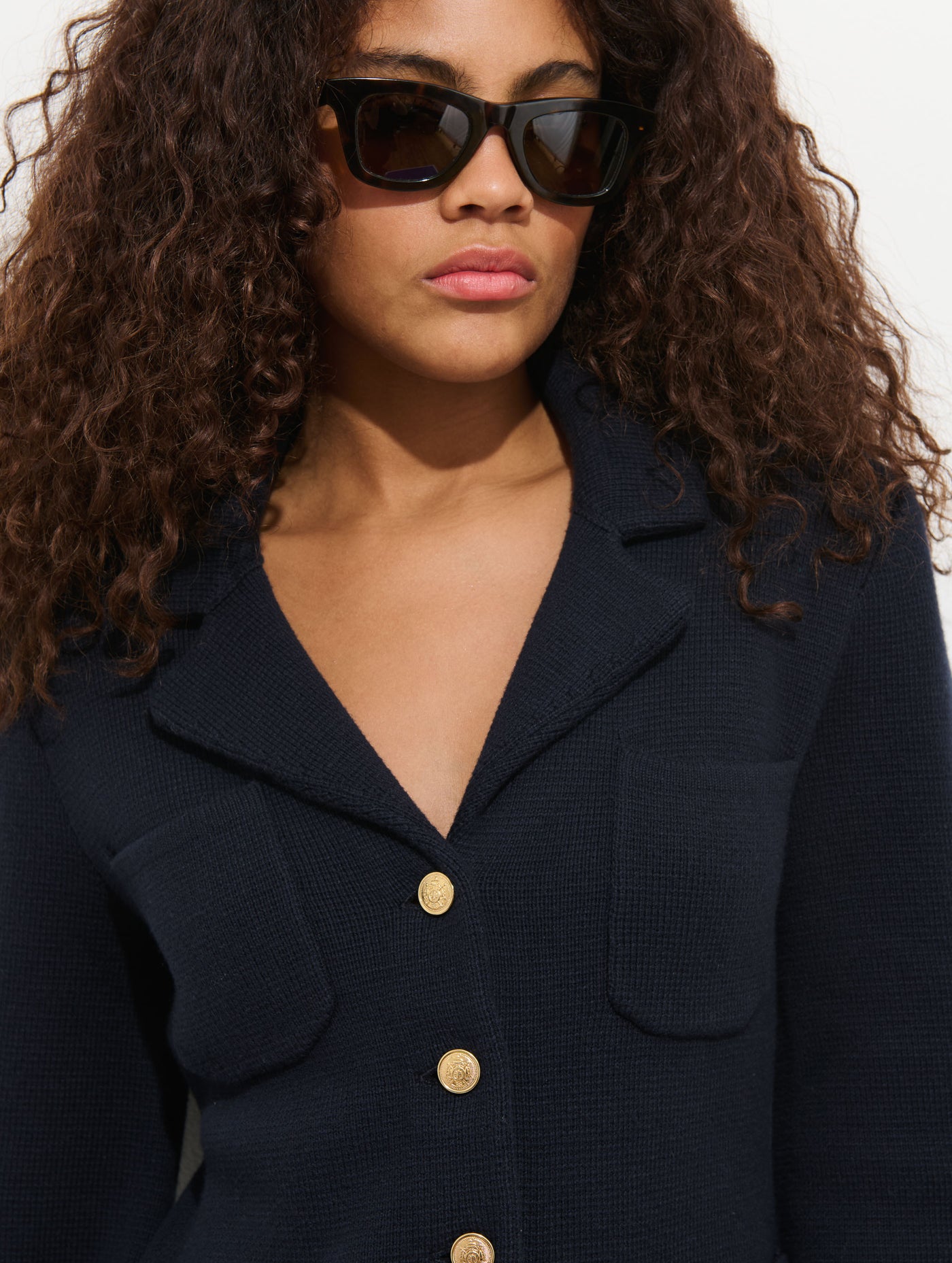 London Sweater Jacket In Cotton Cashmere