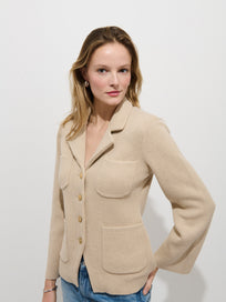 London Sweater Jacket In Cotton Cashmere