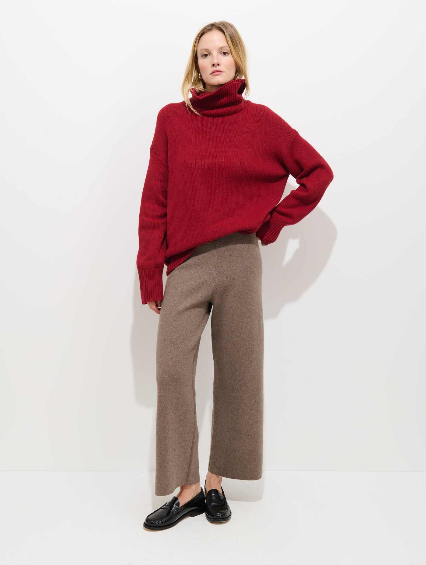 Olivia Sweater Pant In Cotton Cashmere
