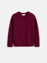 Rowan V-Neck Sweater In Cashmere