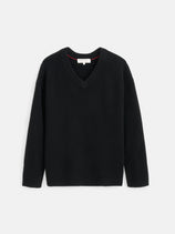 Rowan V-Neck Sweater In Cashmere