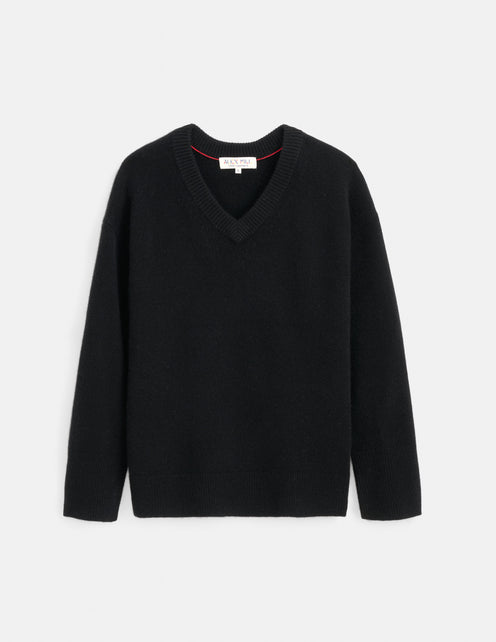 Rowan V-Neck Sweater In Cashmere