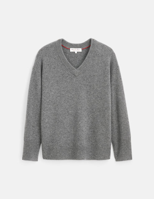 Rowan V-Neck Sweater In Cashmere