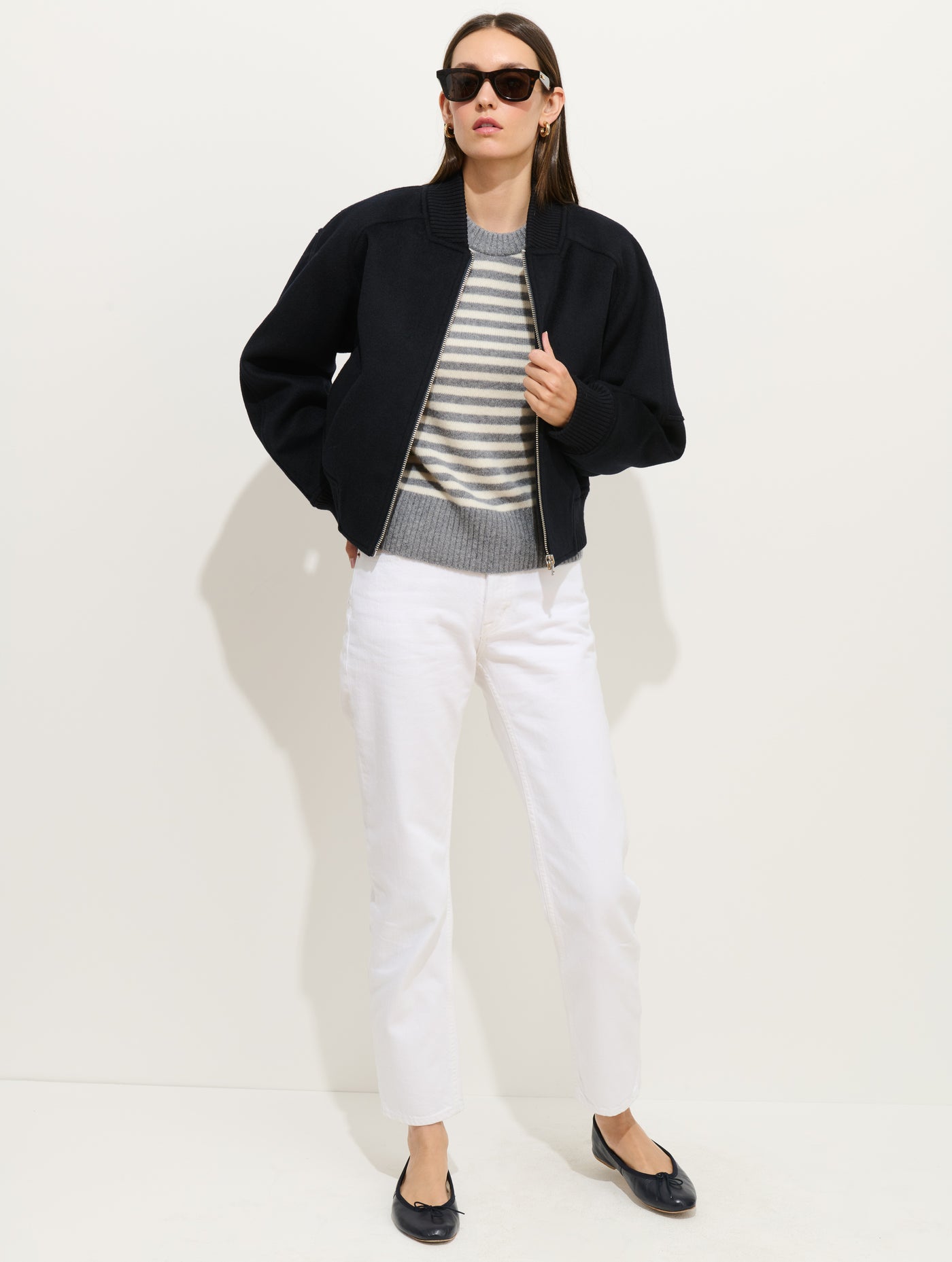 Bowery Street Jacket In Double Face Wool