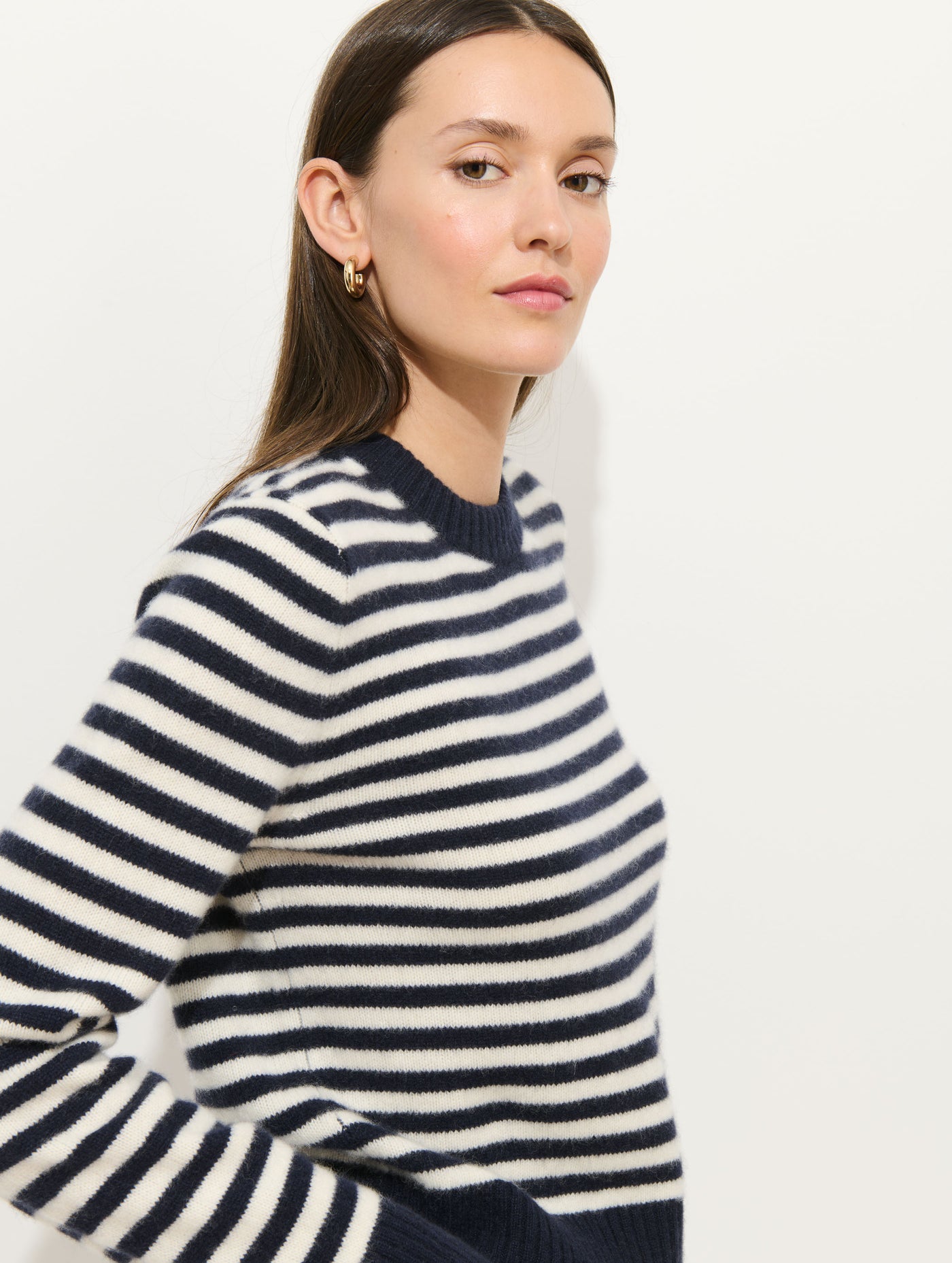 Marais Sweater In Striped Cashmere