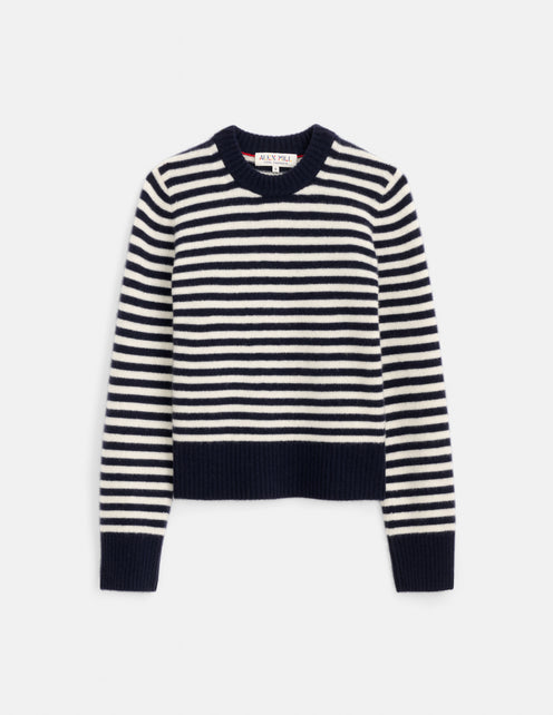 Marais Sweater In Striped Cashmere