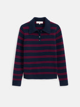 Alice Polo In Cashmere Stripe