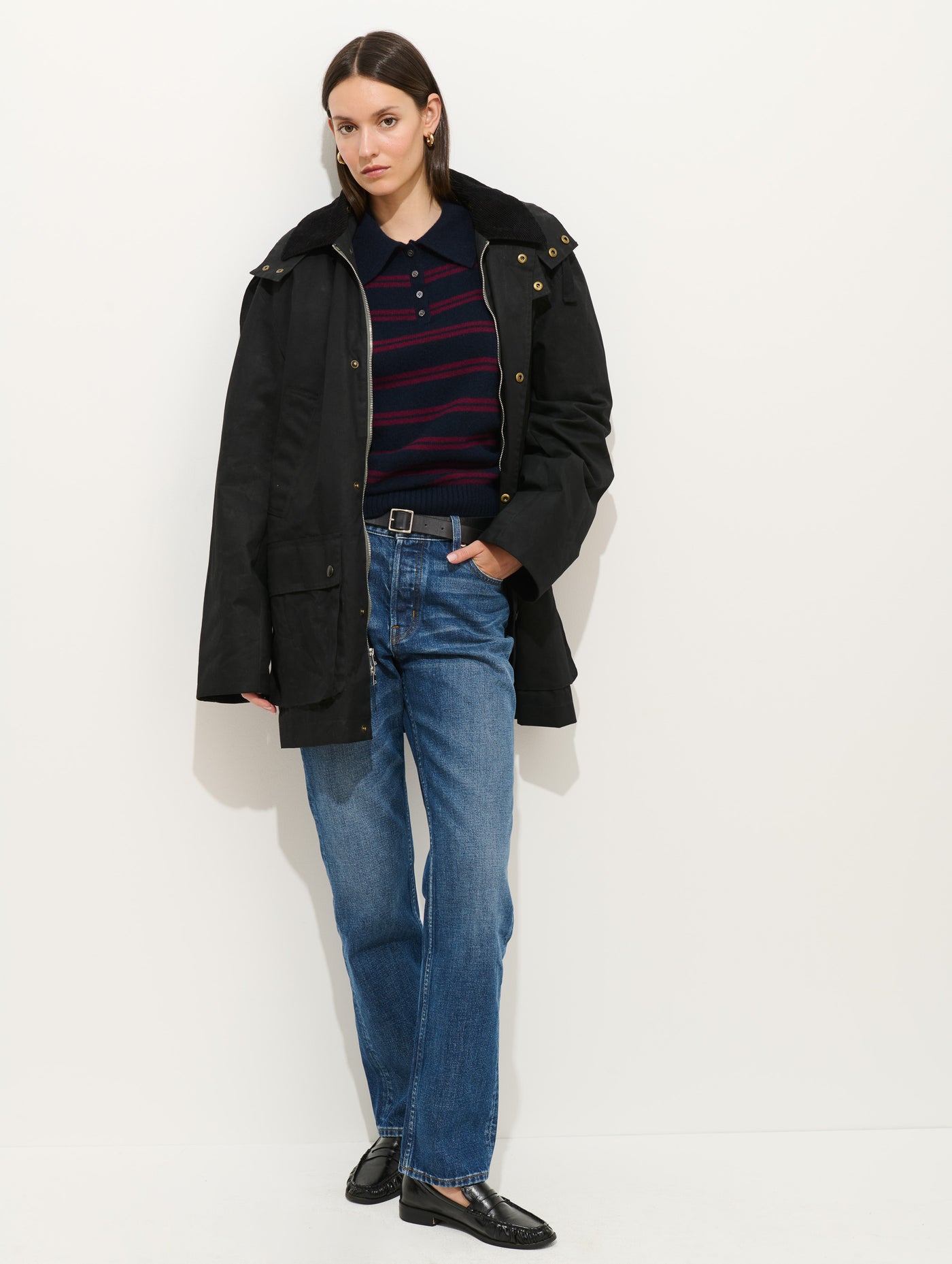 Alice Polo In Cashmere Stripe