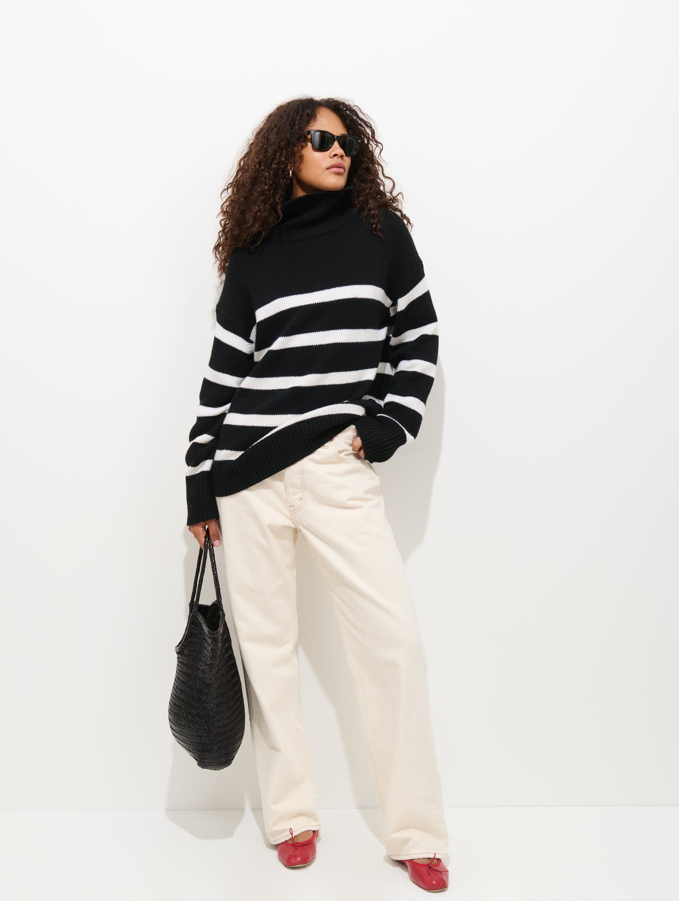 Nottinghill Striped Turtleneck Sweater