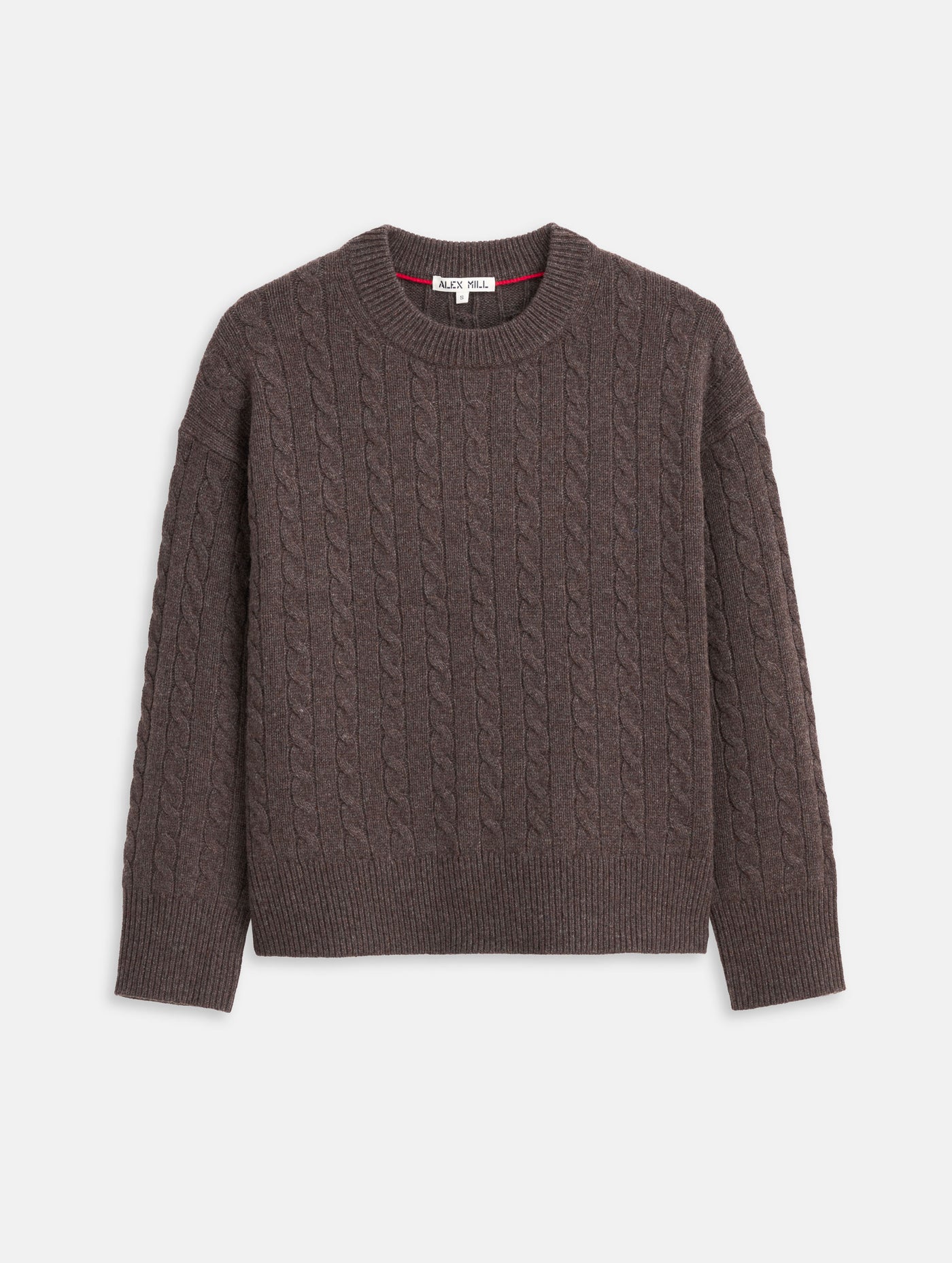 Katherine Cable Sweater In Wool Cotton