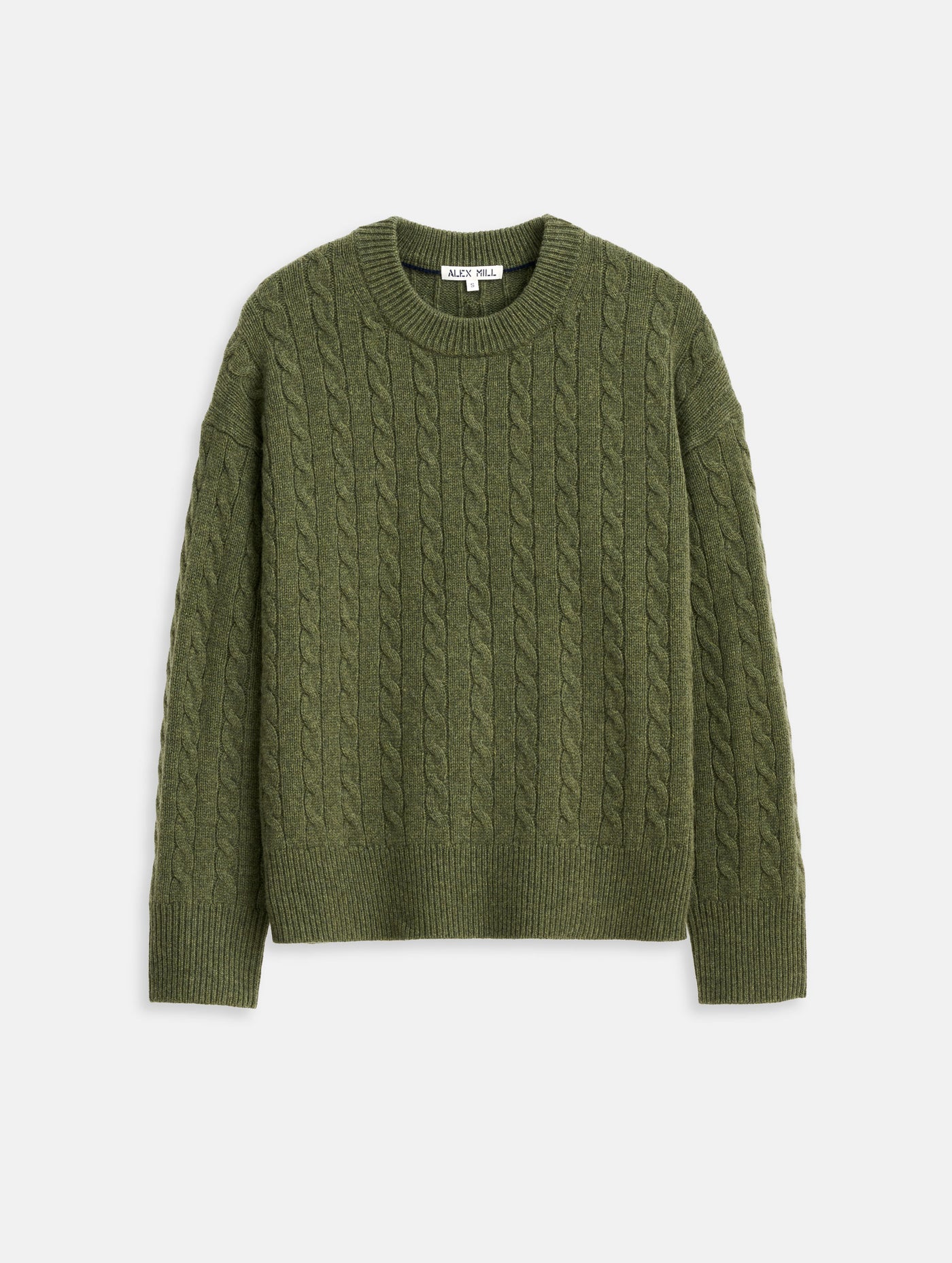 Katherine Cable Sweater In Wool Cotton