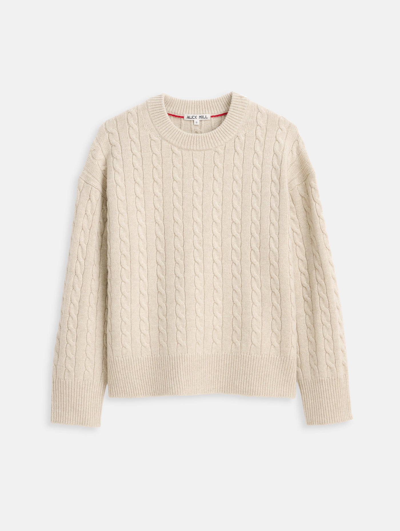 Katherine Cable Sweater In Wool Cotton