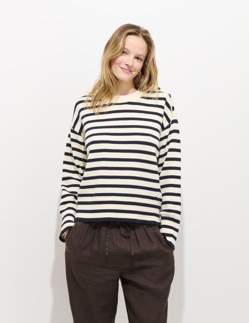 Normandy Striped Sweater In Cotton