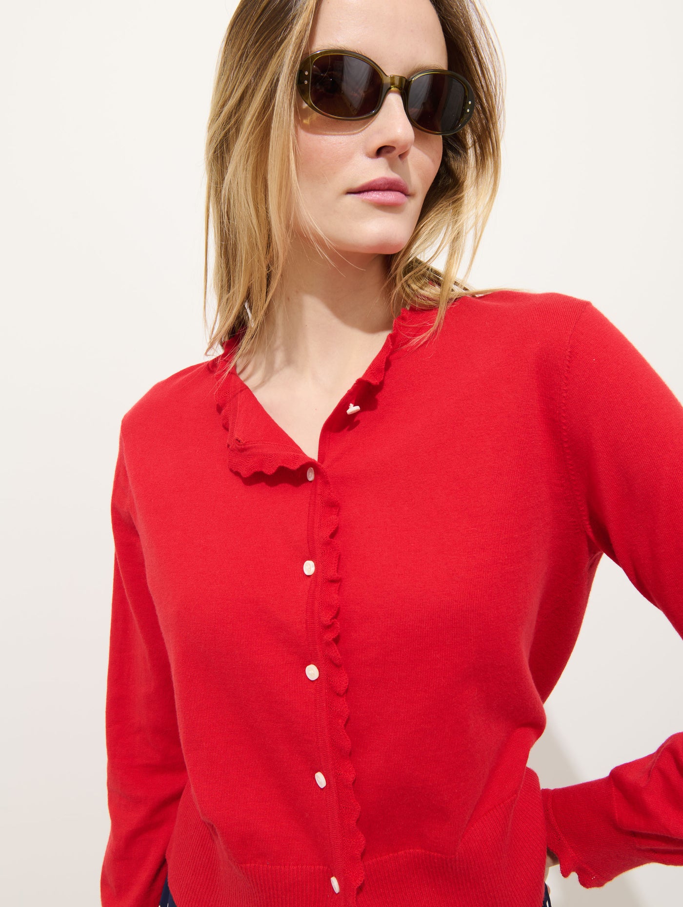 Bella Cardigan In Cotton Cashmere