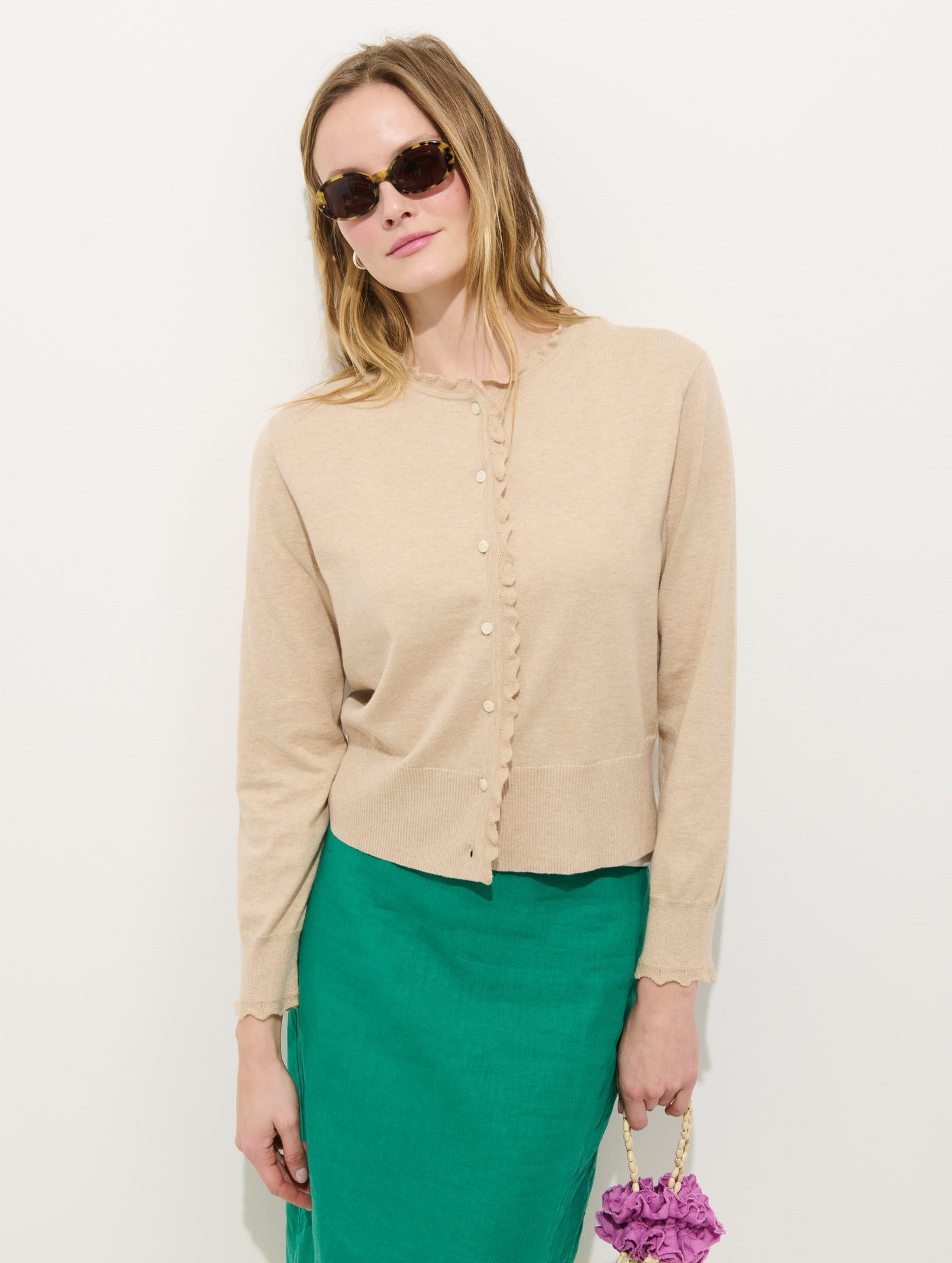 Bella Cardigan In Cotton Cashmere