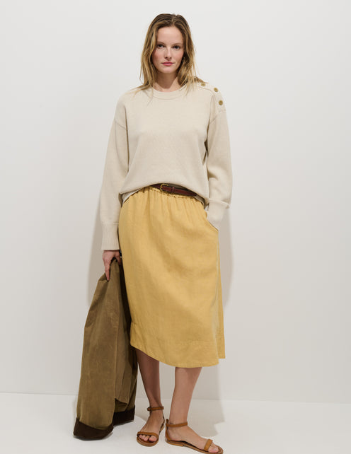 Maddie Skirt In Linen