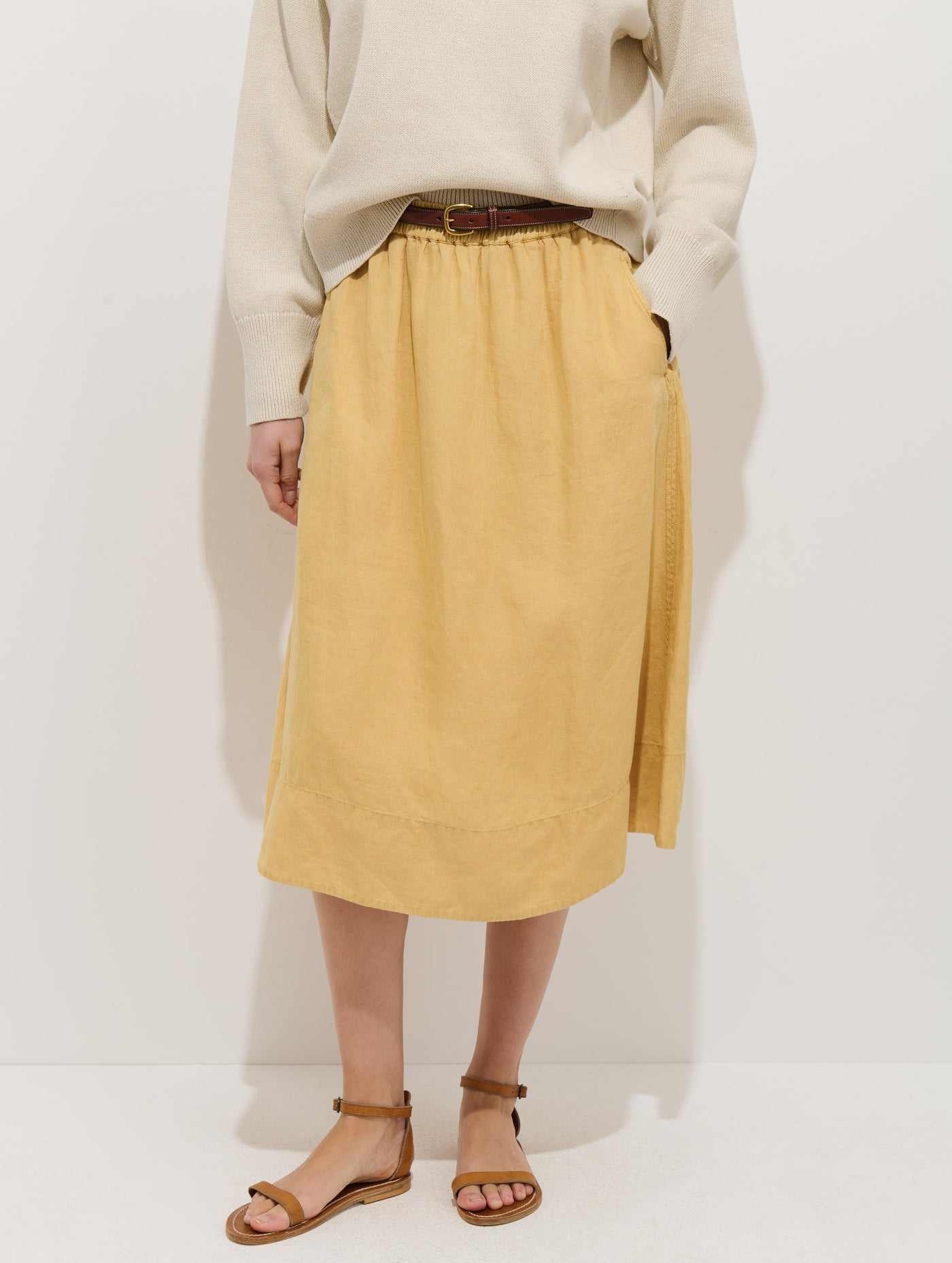 Maddie Skirt In Linen