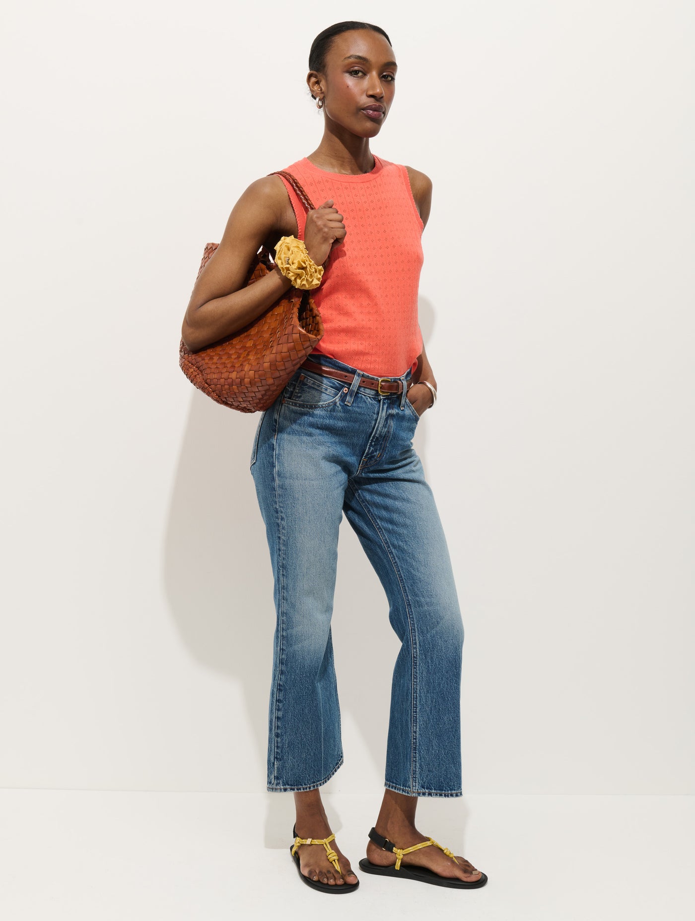 Odette Sweater Tank In Cotton Cashmere