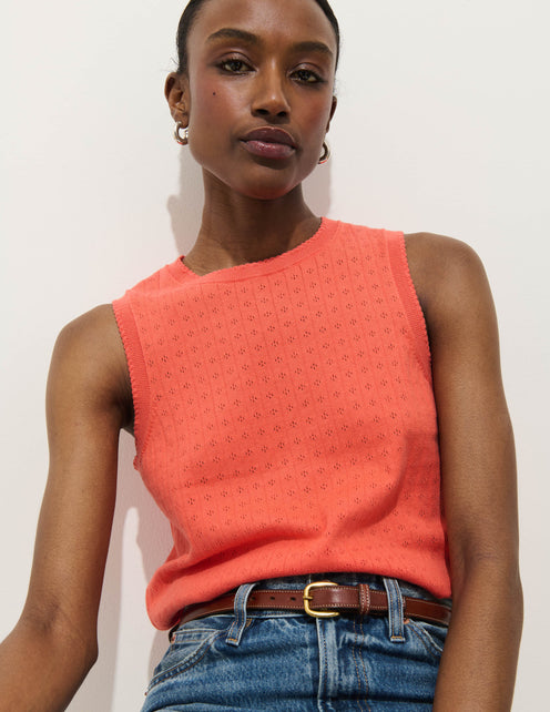 Odette Sweater Tank In Cotton Cashmere