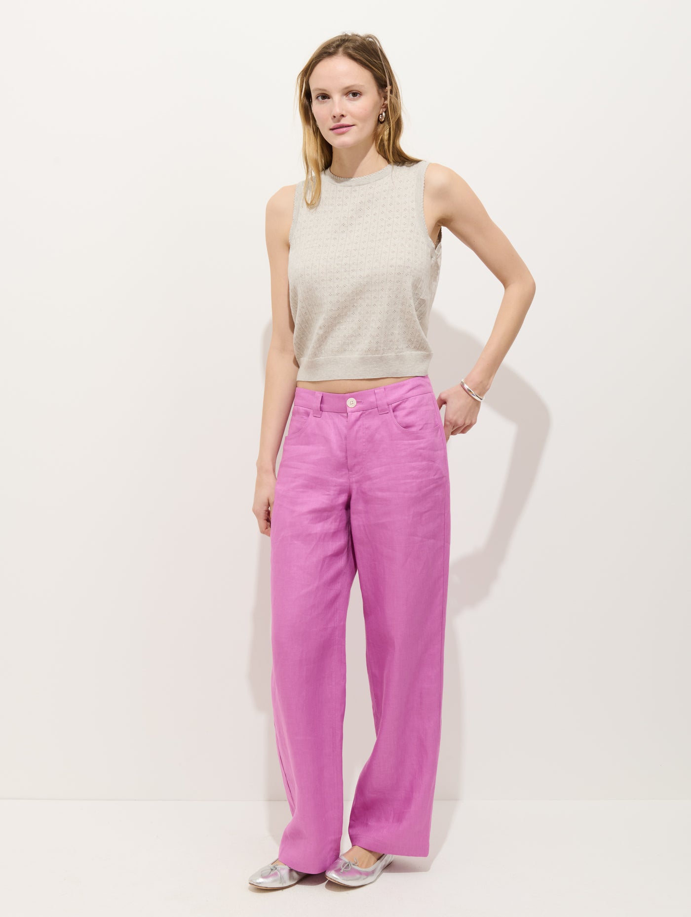 Odette Sweater Tank In Cotton Cashmere
