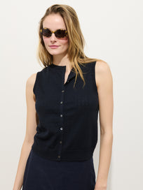 Odette Sweater Tank In Cotton Cashmere